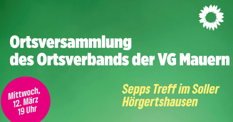 Ortsversammlung des Ortsverbands der VG Mauern